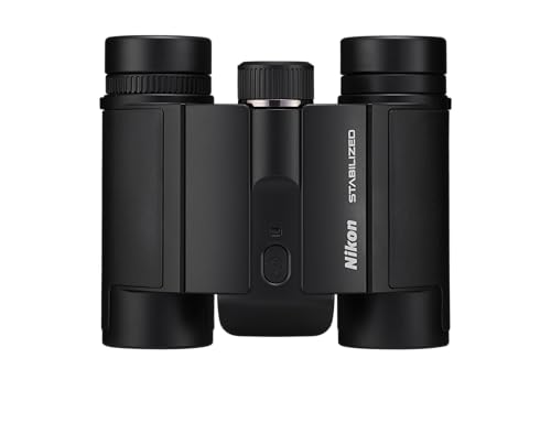 Nikon 10x25 S STABILIZED Roof Prism Binoculars Black