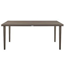 Armen Living Silvana 5 Piece Gray Aluminum Outdoor Dining Set with Gray Fabric