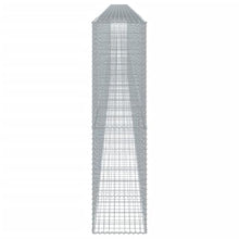 HKQWPBF Gabion Basket with Cover 472.4x19.7x78.7 Inch Galvanized Iron