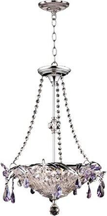 Dale Tiffany GH90113 Rowley Pendant Light, Polished Chrome Finish
