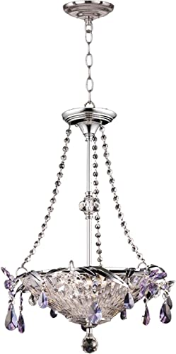 Dale Tiffany GH90113 Rowley Pendant Light, Polished Chrome Finish