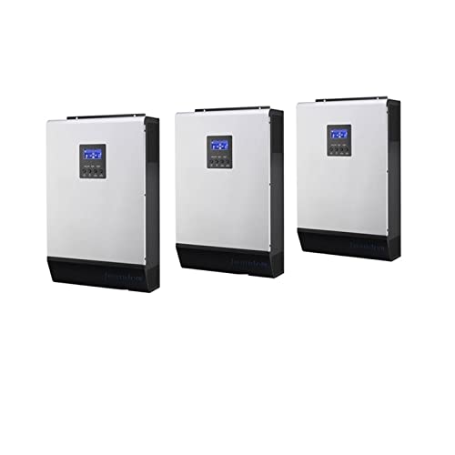 HTZALCUO Solar Hybrid Inverter 15KVA Built-in 3pcs 48V50A PWM Solar Controller with AC Charger for Solar Power System