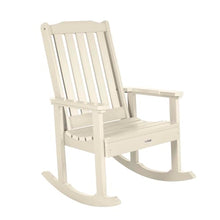 highwood AD-KITRKCH1-WAE Lehigh 2 Rocking Chairs with Adirondack Side Table, Whitewash