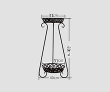 MIIKHI Plant Stands,Baoo Flower Stand,Plant Stand,Indoor Balcony Flower Stand,Multi Layer Floor Shelf Three Dimensional Flower Standnishings/Black