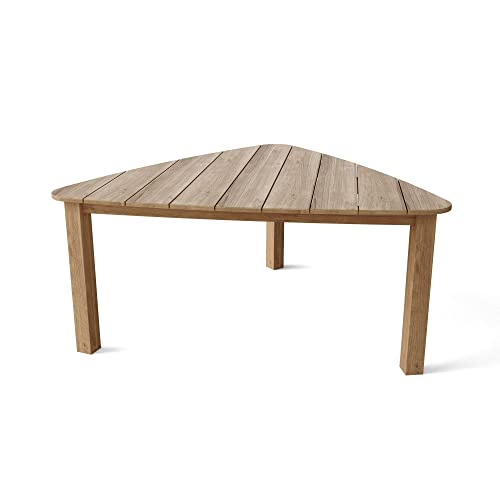 Anderson Teak TB-676 Padua Triangle Teak Dining Table, Natural