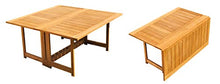 WholesaleTeak 8 Seats 9 Pcs Grade-A Teak Wood Dining Set: 60" Square Rectangle Butterfly Table and 8 Napa Stacking Arm Chairs #11NP1408