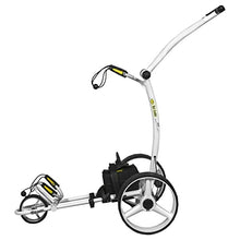 BAT-CADDY ELECTRIC GOLF CADDY X4R Sealed Lead 18-Hole Battery Powered Golf Push Cart with Remote, Dual Motor, 9-Speeds and Reverse, Cruise Control, Anti-Tip Wheel, Downhill Control Arctic White