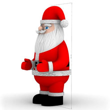 Giant Christmas Inflatable Santa Claus with Gift Bag and Led Lights Blow Up Air Father Xmas New Year Decoration for Outdoor Holiday Event Garden Yard Lawn Party (Red model3, 39ft 12mH)