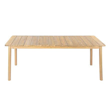 Merax Outdoor 9-Piece Solid Acacia Wood Outdoor Dining Set, Natural+Beige