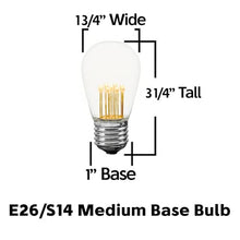 100 Foot S14 LED Edison Outdoor String Lights, Cafe Market Light Set