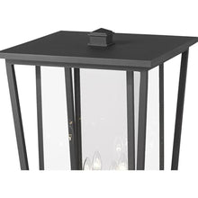 Z-Lite 4 Light Outdoor Post Mounted Fixture 571PHXXLR-511P-BK