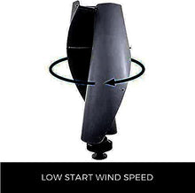 CHRISK Vertical Spiral Wind Power Turbine Generator, 8000W Vertical Axis Breeze Start Wind-Solar Complementary with MPPT Controller,24v