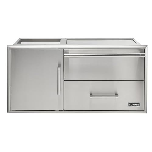 COYOTE OUTDOOR LIVING - C3-CDWD - 42" Access Door with Storage & Warming Drawer Combo