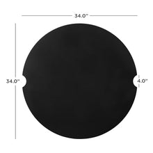 BBQGUYS Signature 34-Inch Round Aluminum Fire Bowl Lid - Fits 38-Inch Eldora Fire Bowls - Black - 136-BK