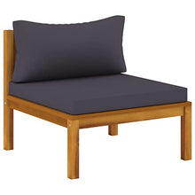 vidaXL 12 Piece Patio Lounge Set with Cushion Solid Acacia Wood