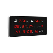 Ultra Large Size Temperature Humidity Monitor with Time Built -in High Precision Sensor for Easy Viewing Industrial Outdoor Use