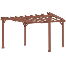 Wooden Pergola with Grape Trellis for Patio Shade