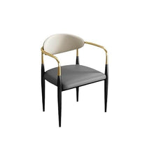 eexbz Comfortable Desk Chair Modern Small Household Soft Leather Dining Chair Tea Table Chair Desk Chair Back Metal Chair Simple Stool Home Office Desk Chairs(A)