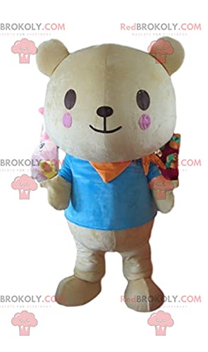 SPOTSOUND Giant Teddy Bear Costume REDBROKOLY Mascot White