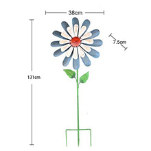 LFFH Ironwork Weathervane, Flower Windmill Garden Spinner Two Metal Wind Sculptures Wind Catchers for Outdoor Garden Decoration