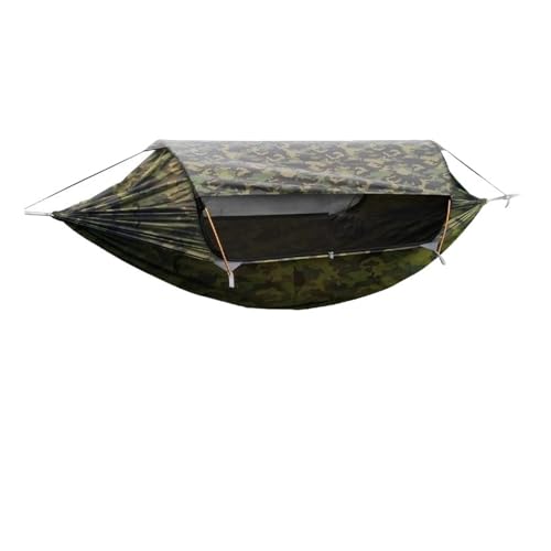 Hammocks, 5Pcs Traveler Hammock Outdoor Anti Roll and Anti Mosquito Hammock Double Person Sunshade Camping Hammock with Mosquito Net,for Outside(Camouflage 2.0)