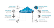 E-Z UP Endeavor Instant Shelter Canopy 10' x 10' Professional Grade Gray