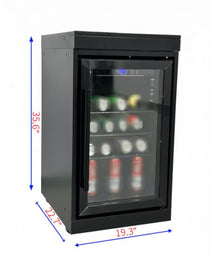 Chery Industrial Outdoor Kitchen Single Door Refrigerator Cabinet