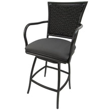 Set of 3 - Outdoor Indoor Counter 26" Bar Stool - Erin on Brown Frame