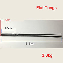 Blacksmith Tongs Blacksmith's Tong Flat Tongs Anvil Vise Forge 36-110 cm Blacksmith's Tongs for Engineer Blacksmith Forge,110cm