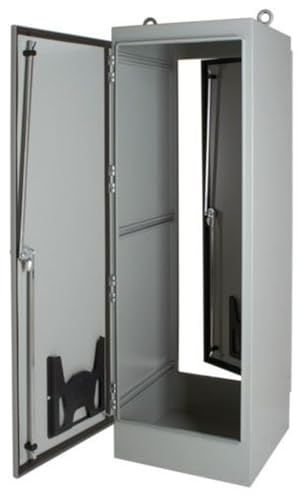 Hoffman A722430FSDAG 1 Door Dual Access Free Standing Enclosure, Steel, 72.06" x 24.06" x 30.06", Gray