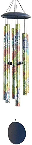 NCRD Large Wind Chimes Outdoor Deep Tone,45.6Inch Sympathy Wind Chimes for Outside with 6 Tubes Tuned Relaxing Melody,Memorial Wind Chimes Large for Mom,Garden Decor