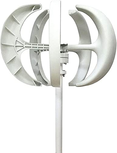 AECEVAN 5000W Wind Turbine Generator, 12V 24V 5 Blades Vertical Axis Wind Turbine Kit Wind Power Generator for Home, Monitoring, Camping & Boat Street Lighting Use (12V)