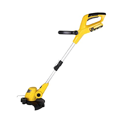 Electric Grass Cutter Household Adjustable Grass Trimmer Lithium Battery String Trimmer Rechargeable Electric Weeder 20V/2.0Ah (Battery : Battery*1) (Battery*2)