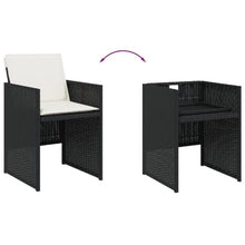 AMBERARD Patio Dining Set Set of 10 Black Furniture Set