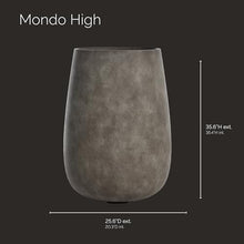 COSAPOTS Mondo High Tall Fiberglass Planter, Indoor/Outdoor