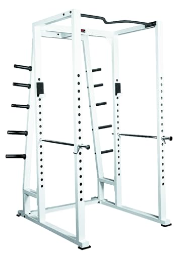 York Barbell STS Power Rack with Weight Storage Silver