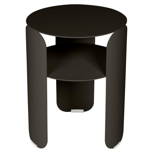 Fermob Bebop Side Table with Shelf 14" - Tonka