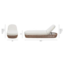 callmego Upholstered Woven Patio Deep Seating Sofa with Olefin Fabric and Foam Cushions for Outdoor Living Spaces (Patio Lounger + Beige + Olefin + Foam)