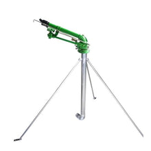 BAIYITONGDA Upgraded Big Rain Gun Sprinkler with Tripod Base, 2" Impulse Impact Sprinkler, 360° Large-Area Watering Spray 0°-48° Elevation Angle Adjustable, for Farmland Irrigation, Dust Removal