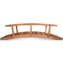 All Things Cedar 12-Ft Garden Bridge with Side Rails Natural Cedar