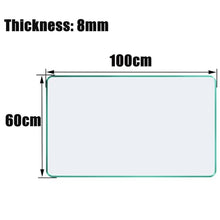 Tempered Glass Table Top, Glass Table Top, Thick Tempered Glass Table Top, Tempered Glass Table Top, Flat Tempered Glass Table Top, Glass Dining Table, with Flat Polished Edge ( Size : 100x60cm )