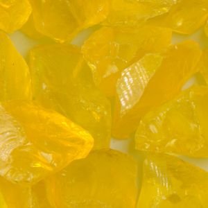 Chunky Yellow Landscape Glass Medium 50 Lb Bag