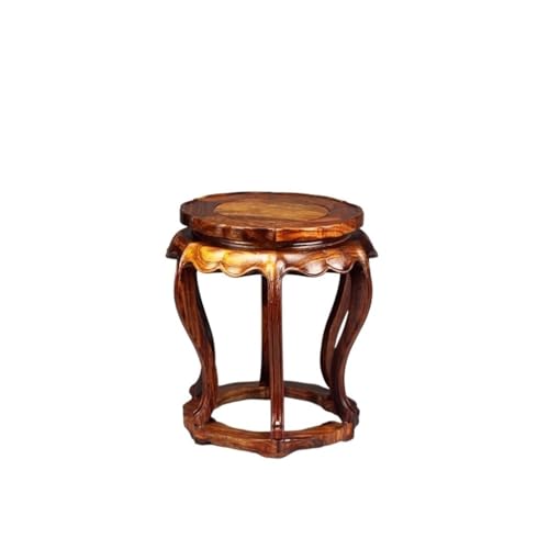 QUANGJN Pcs Plants Saucers Small Flower Table, Round Wooden Support, Bonsai Stand, Vase, Porcelain Ornaments, Mahogany Base Plant Pot Saucers,