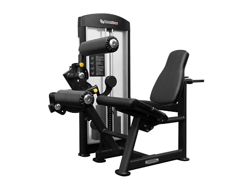BK BodyKore Isolation Series - Leg Extension & Leg Curl - GR639 Black and Silver Frame