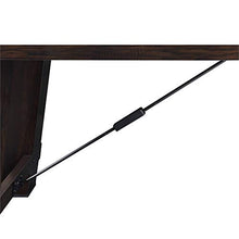BOWERY HILL Shuffleboard Table Brown Blue Red
