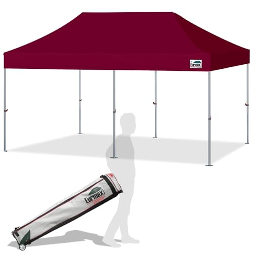 Eurmax USA Superior 10'x20' Pop-up Canopy Tent Commercial Instant,Burgundy