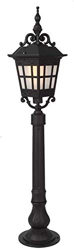 Lights Outdoor Villa Garden Park Decoration Floor Lamp Lighting E27 Aluminum Metal Column Street Lamp European Glass Lamp Outdoor Garden Lawn Lamp Waterproof Street Lamp Column Head Lamp Stadium