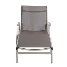 roomfitters Adjustable Aluminum Chaise Lounge with Nylon Mesh Fabric, Lightweight and Durable Outdoor Seating for Relaxation, Stylish Patio Furniture, Grey (Set of 2)