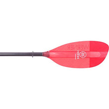 Werner Paddles Corryvreckan Fiberglass Straight Shaft Kayak Paddle Translucent Red