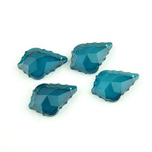 JUIYU Chandelier Crystal Prisms Pendants Z_ircon Blue Crystal Glass Chandelier Crystal Maple Leaf Crystal Hanging Pendant 38mm-76mm Chandelier Crystal Prisms Pendants (Color : 63mm 100pcs)